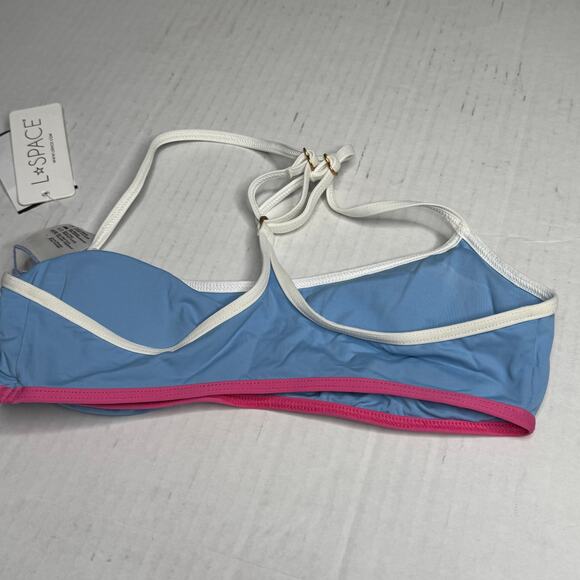 L*Space Pamela Tankini Top in Aura-White-Bubblegum NWT Size Small - Picture 5 of 8